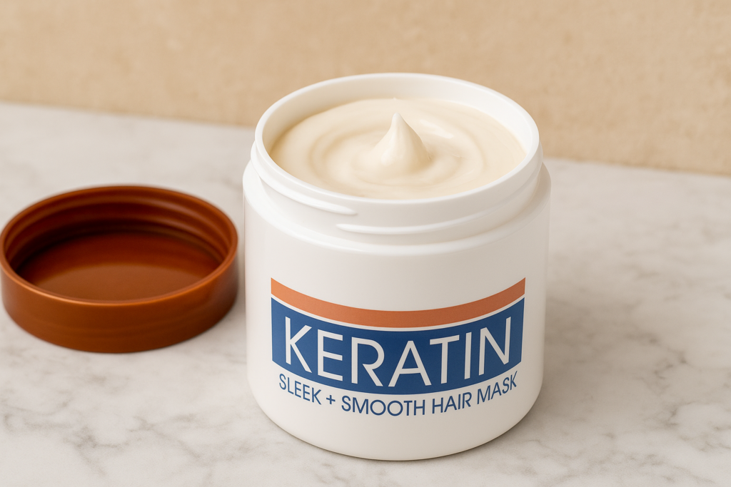 Advanced Clinicals Keratin Sleek + Smooth Hair Mask for frizzy and damaged hair