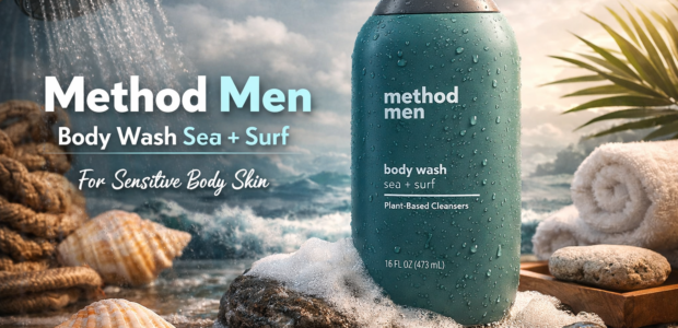 Method Men Body Wash Sea + Surf for sensitive body skin in shower