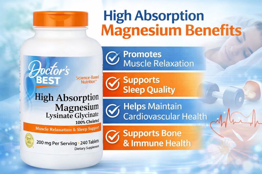 Doctor’s Best High Absorption Magnesium Supplement