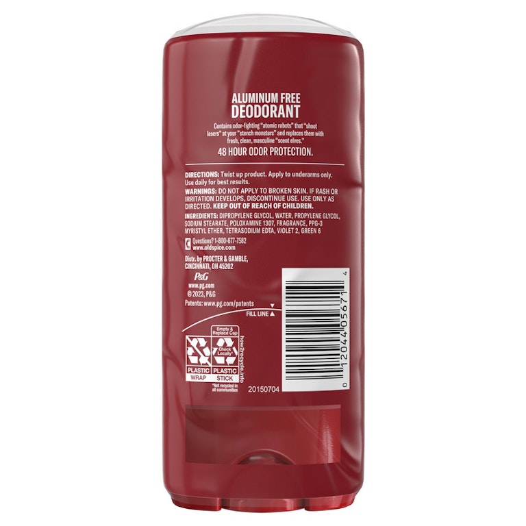 Old Spice High Endurance Pure Sport deodorant stick front view