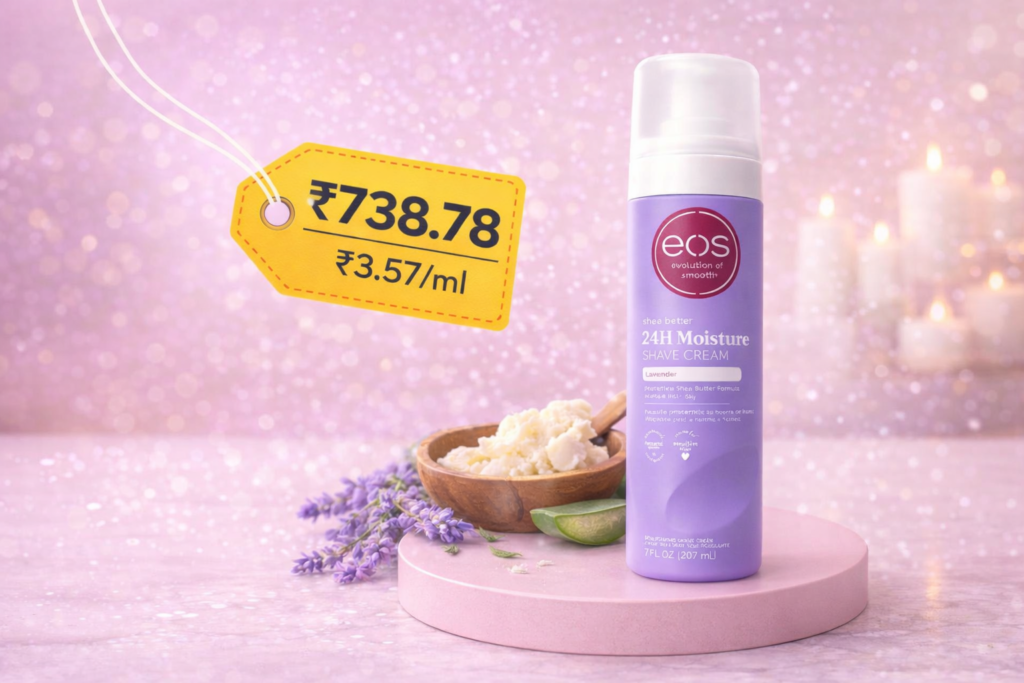 EOS Shea Better Lavender shea butter shave cream for women bottle