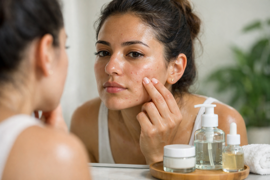 Acne Oil-Control Moisturizer showing imptance