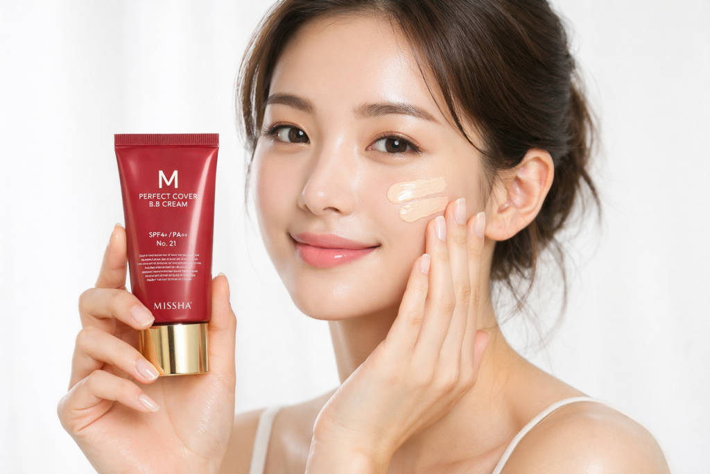 Missha BB cream SPF 42 natural beige glowing skin