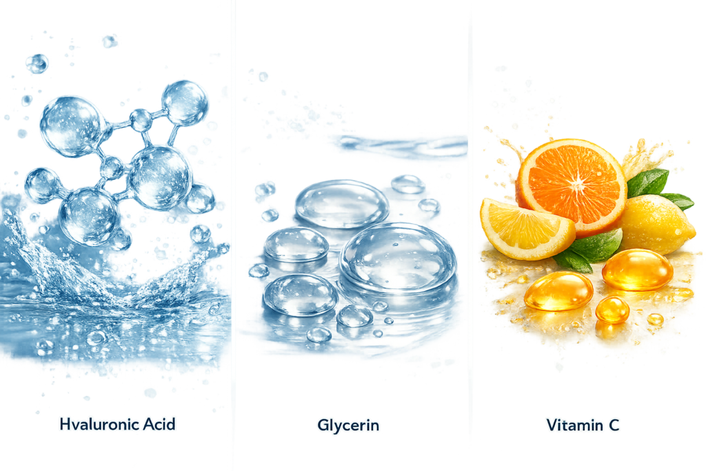 Hydrating Cleansing Gel ingredients hyaluronic acid glycerin vitamin C