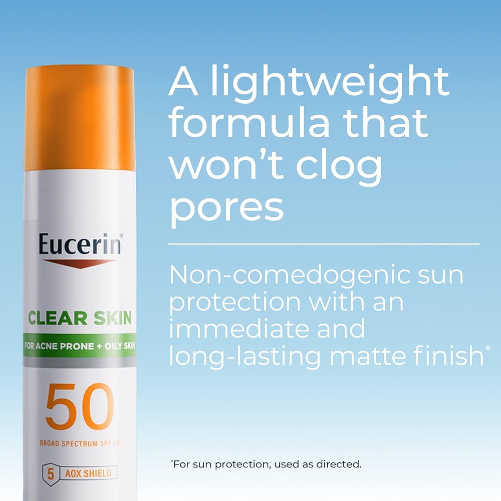 Eucerin Age Defense SPF 50 sunscreen bottle