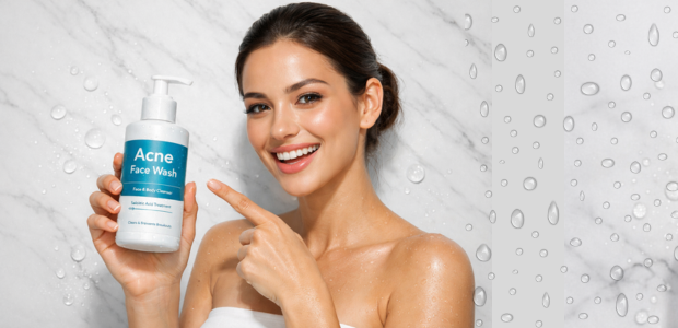 ACNE Face Wash bottle for acne and body