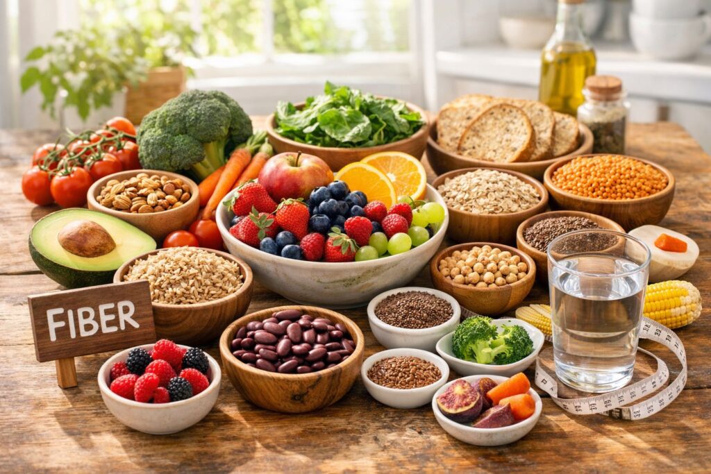 Foods that help prevent constipation naturally.