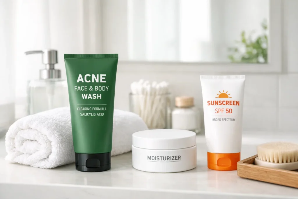 ACNE Face Wash bottle for face and body