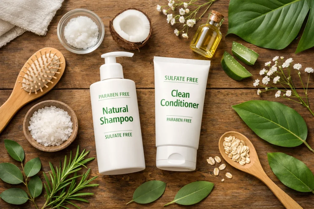 paraben free conditioner clean beauty haircare