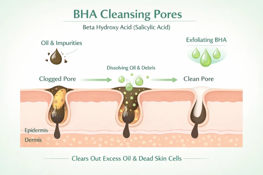 Acne Clear Foam, Beta Hydroxy Acid in Skincare