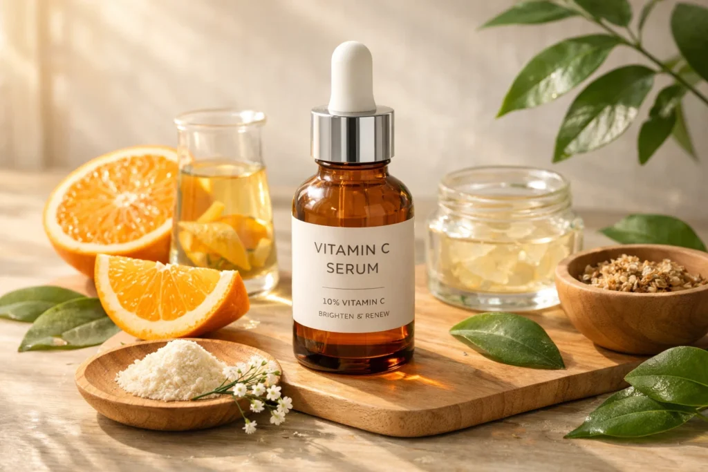 benefits of 10% Vitamin C Serum with ferulic acid and Vitamin E